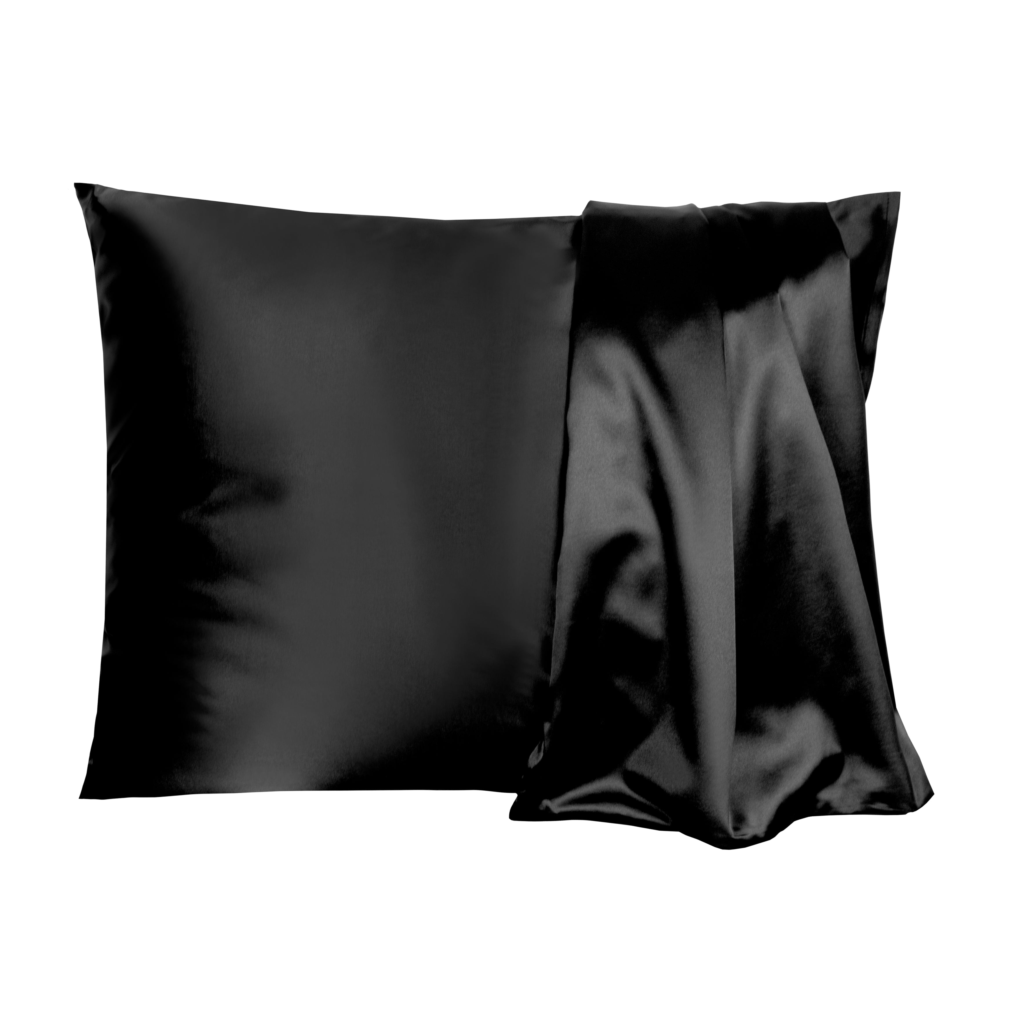 Satin-Pillow Kussensloop Zwart Satijn